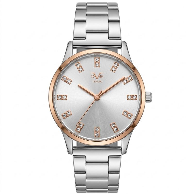 Reloj Análogo Femenino V1969 Plateado V1969-1000-212