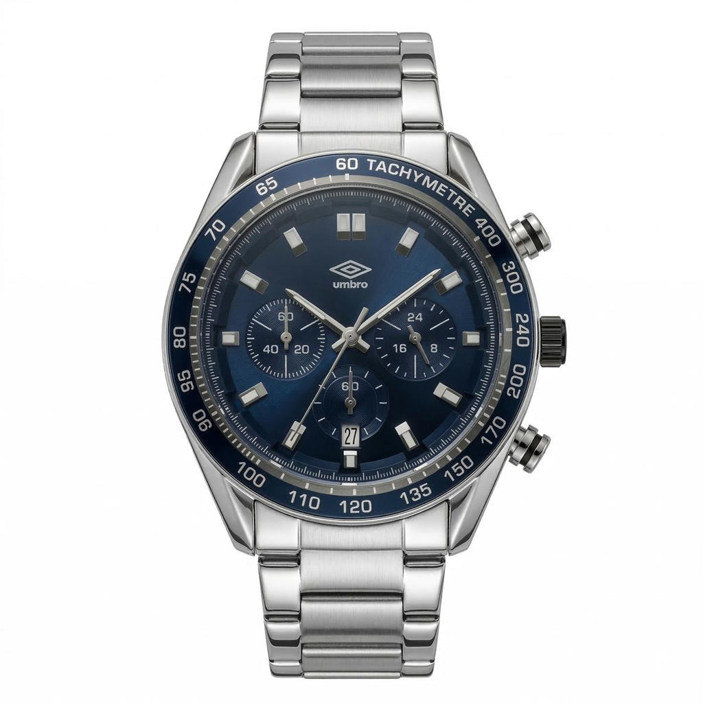 Reloj Análogo Hombre Umbro Plus Plateado UMBP-1500-118
