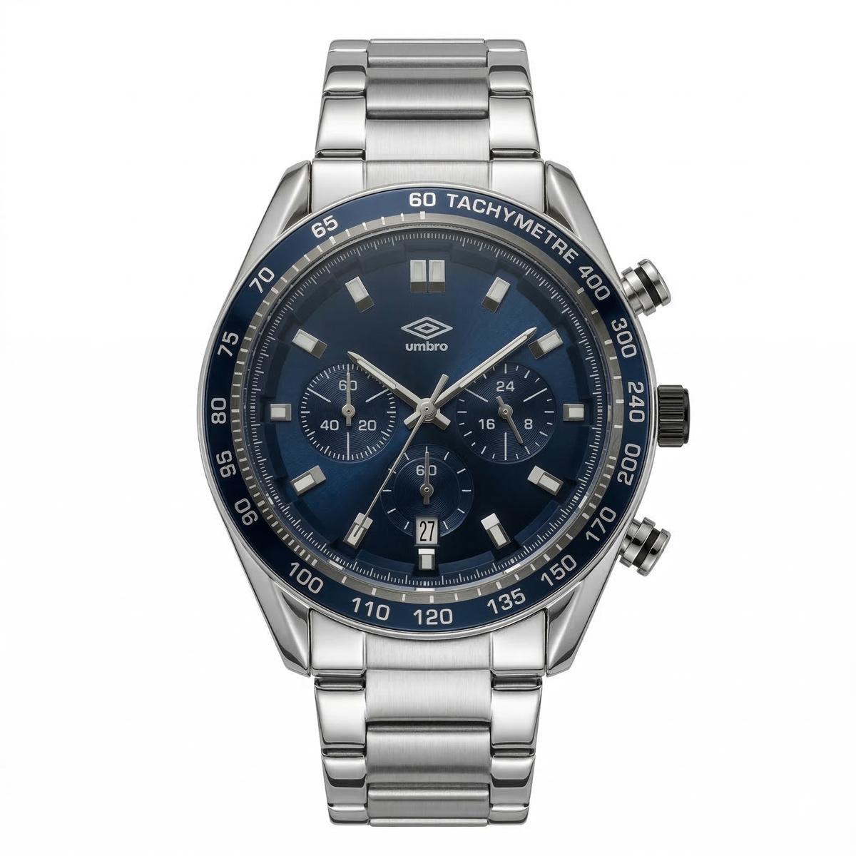 Reloj Análogo Hombre Umbro Plus Plateado UMBP-1500-118