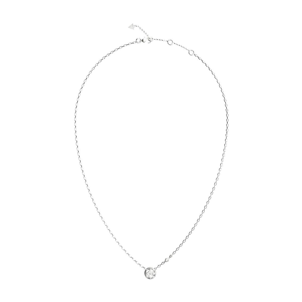 Collar Spinning Bloom Mujer Guess Plateado