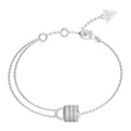 Brazalete Femenino Guess Plateado Jubb05418Jwrhs
