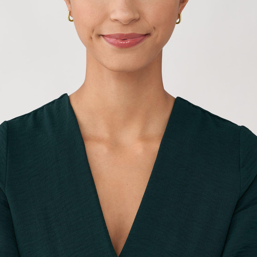 Aros Fossil Dorado Mujer