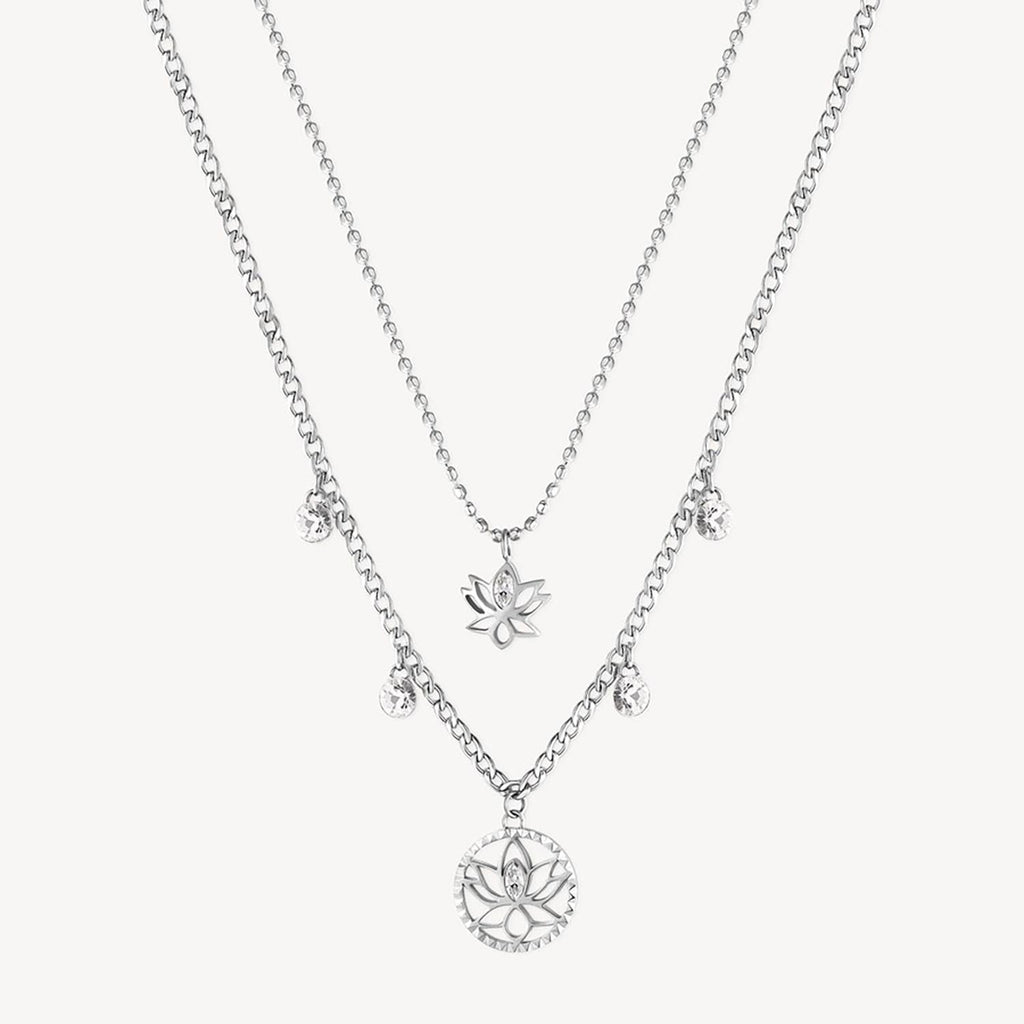 Collar Doble Brosway BHKN064 Plateado Mujer