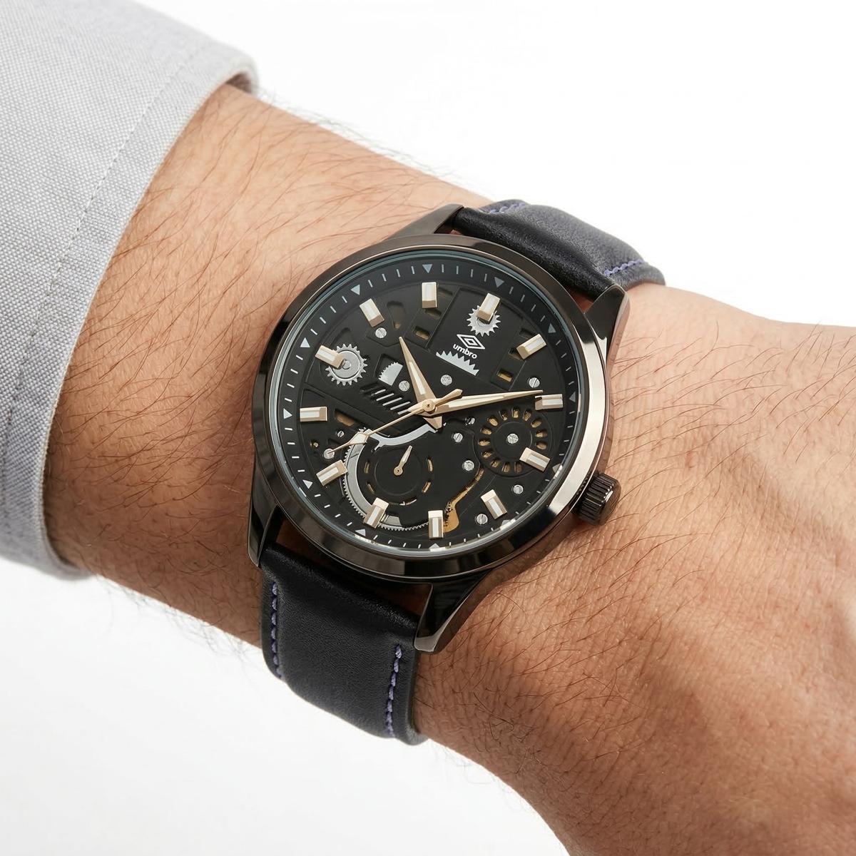 Reloj Análogo Hombre Umbro Plus Negro UMBP-1500-72