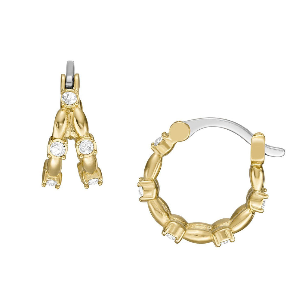 Aros Fossil Dorado Mujer