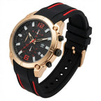 Reloj Análogo Hombre Umbro Plus Negro /Rojo UMBP-1500-91