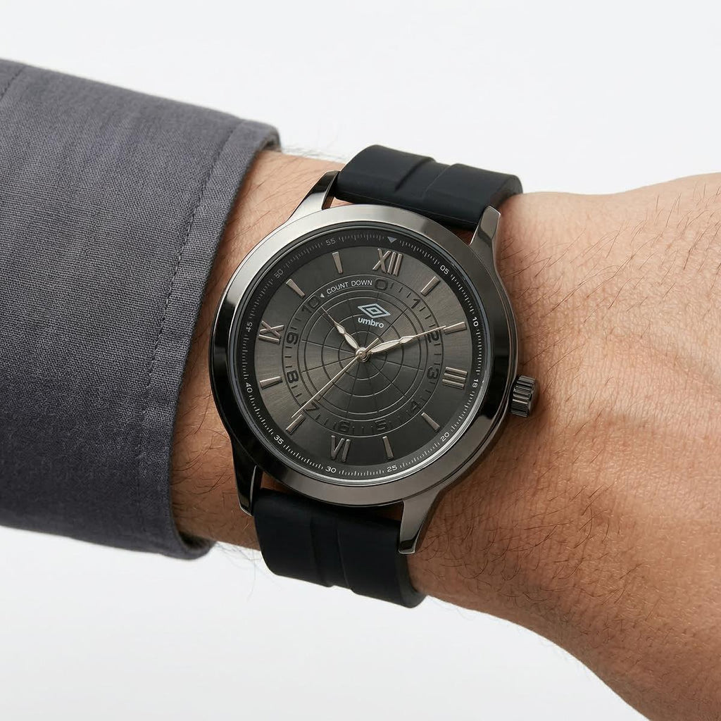 Reloj Análogo Hombre Umbro Plus Negro UMBP-1500-149