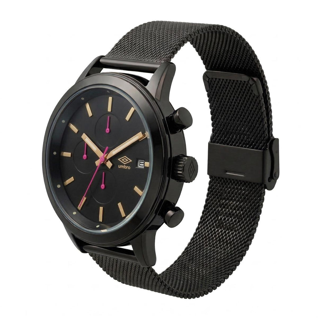 Reloj Análogo Hombre Umbro Plus Negro UMBP-1500-199