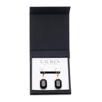 Aros Colgantes Ralph Lauren Negro Mujer