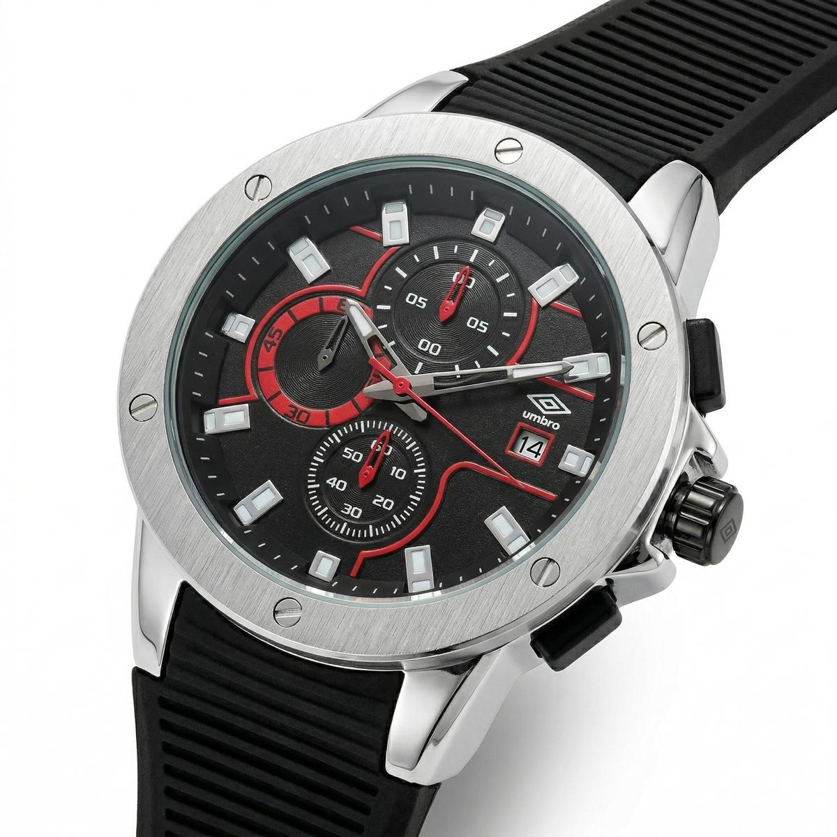 Reloj Análogo Hombre Umbro Plus Negro UMBP-1500-98