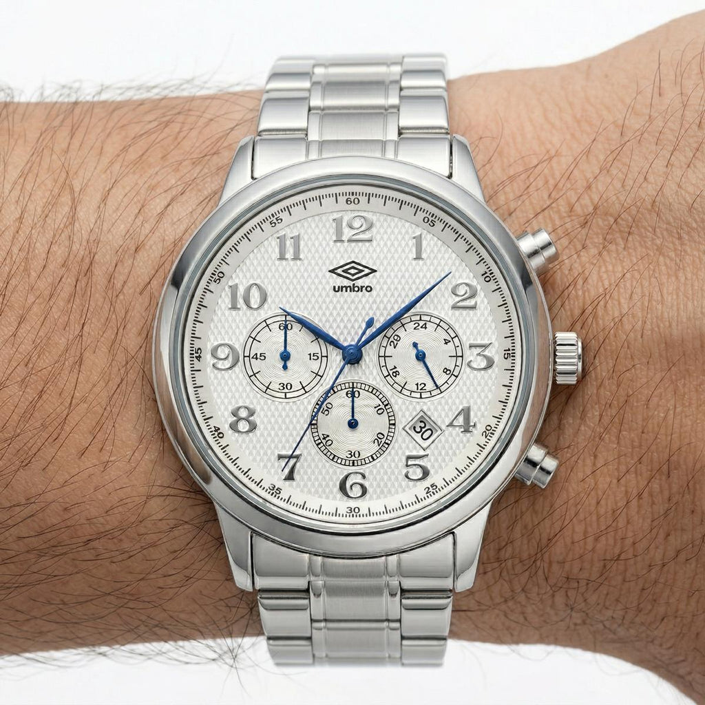 Reloj Análogo Hombre Umbro Plus Plateado UMBP-1500-170