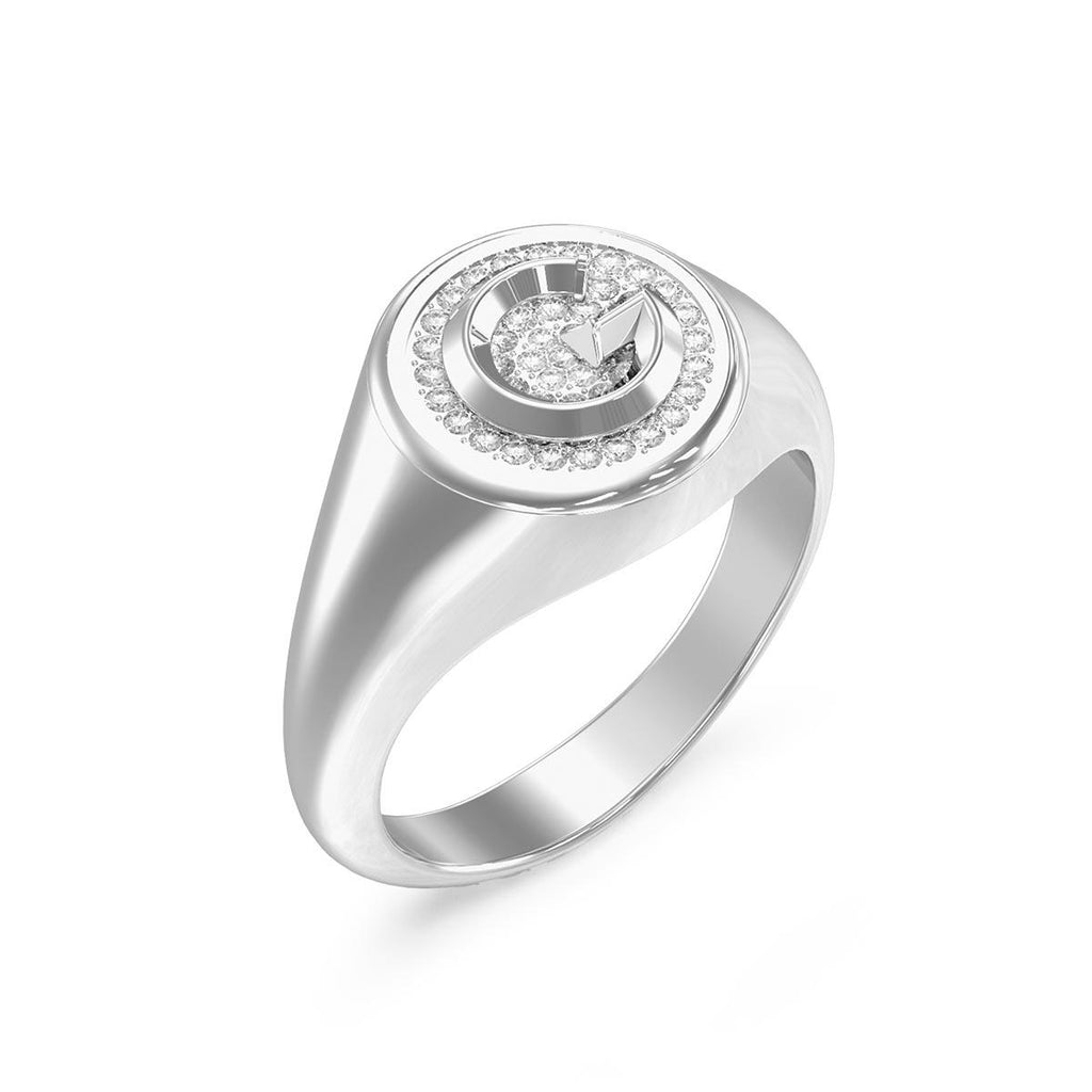 Anillo JUBR05/449JW/RH/52 Plateado Mujer Guess