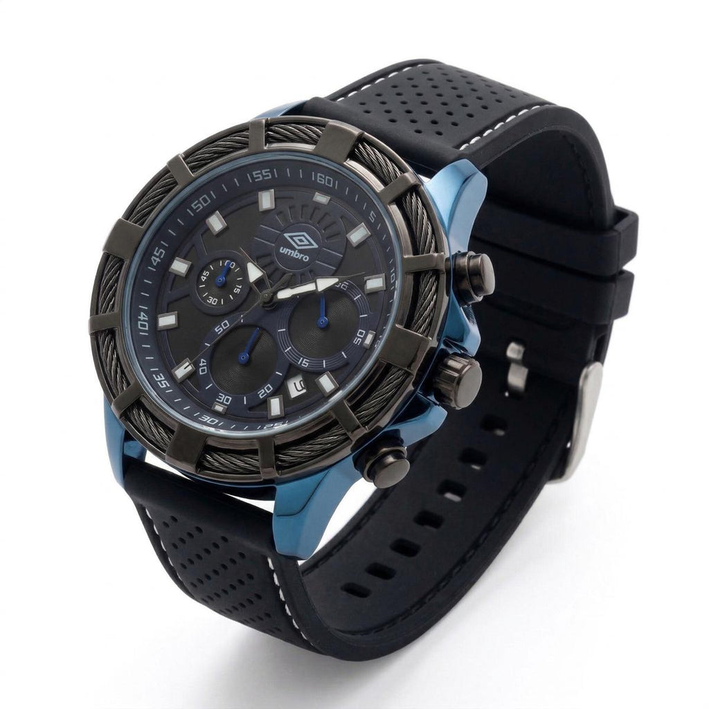 Reloj Análogo Hombre Umbro Plus Negro UMBP-1500-66