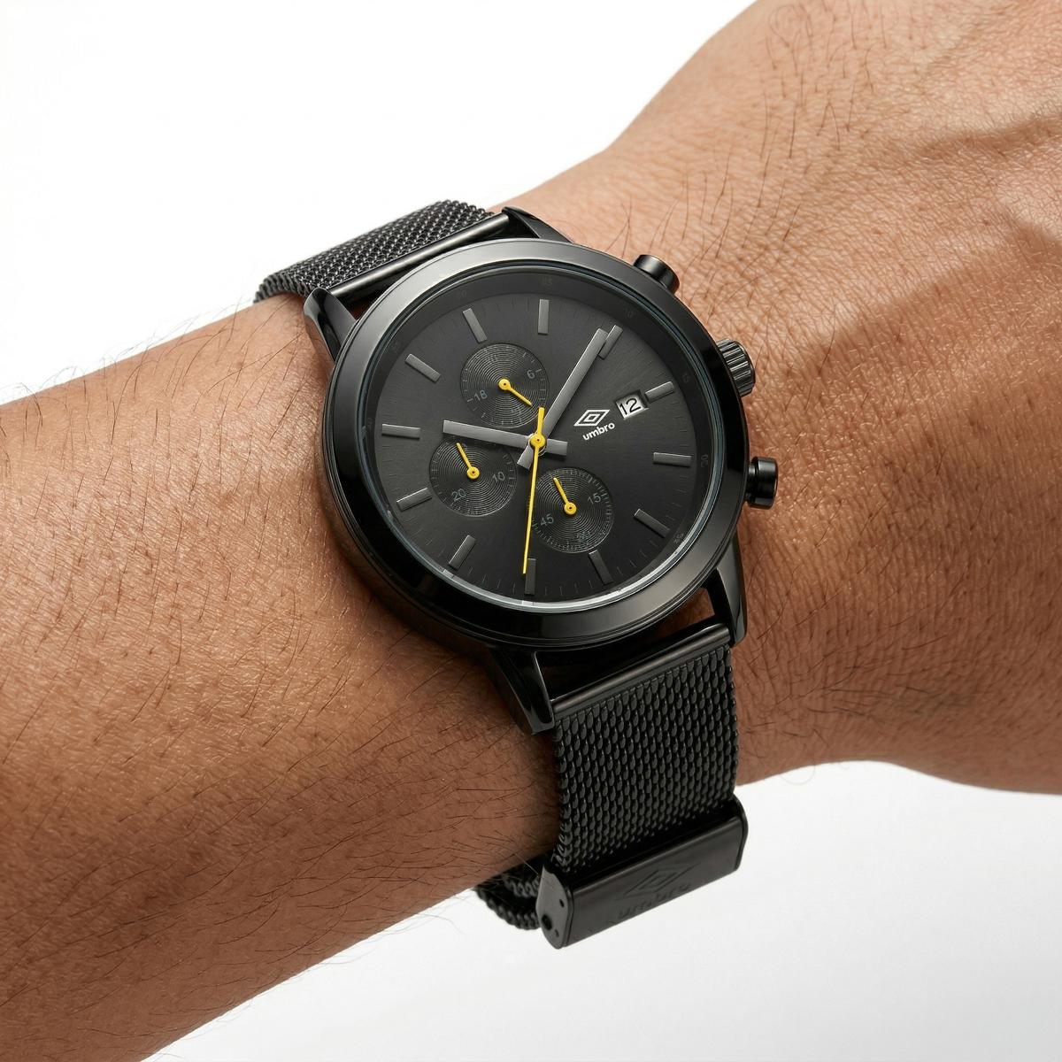 Reloj Análogo Hombre Umbro Plus Negro UMBP-1500-198