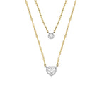 Collar Doble Fossil Dorado Mujer JF04357998