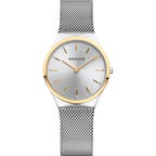Set de reloj y pulsera Análogo Mujer Bering Plateado 12131-014-GWP