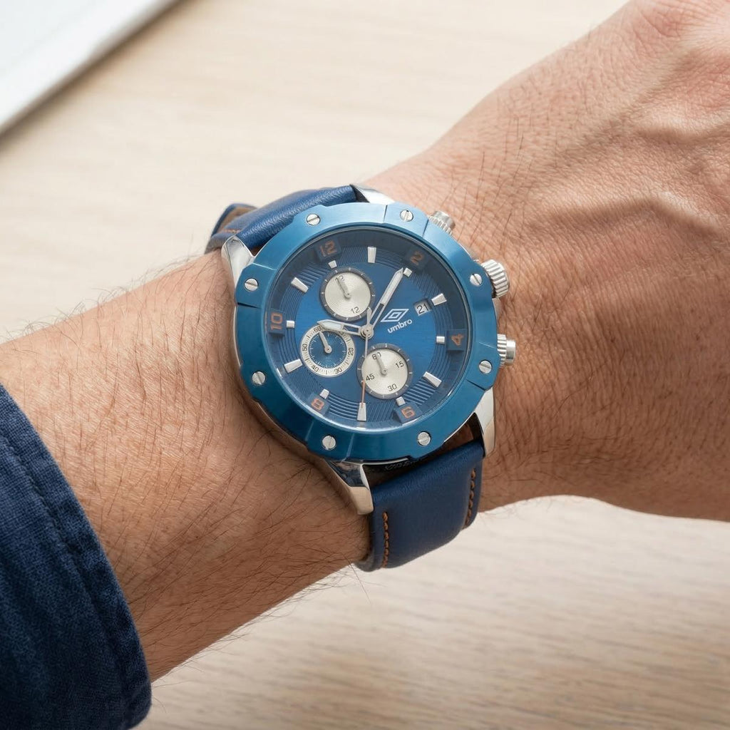Reloj Análogo Hombre Umbro Plus Azul UMBP-1500-61