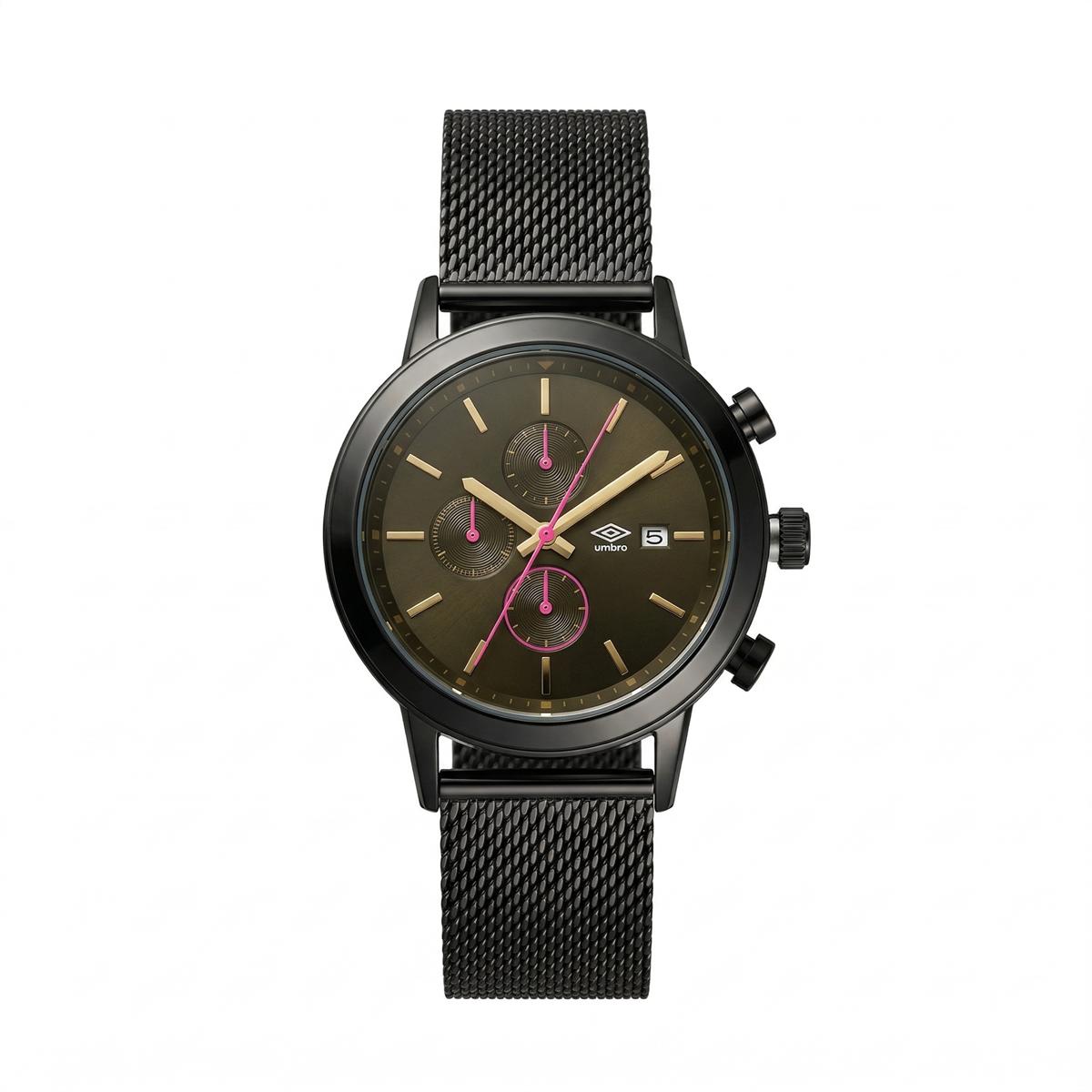 Reloj Análogo Hombre Umbro Plus Negro UMBP-1500-199