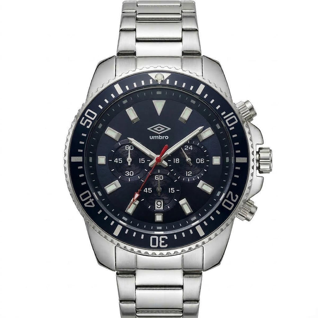 Reloj Análogo Hombre Umbro Plus Plateado UMBP-1500-103
