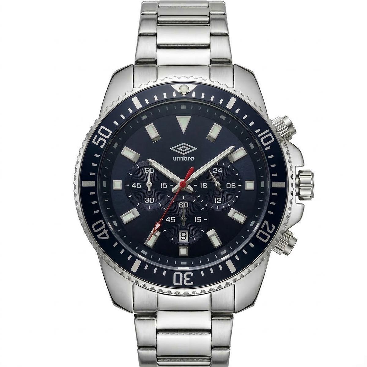 Reloj Análogo Hombre Umbro Plus Plateado UMBP-1500-103