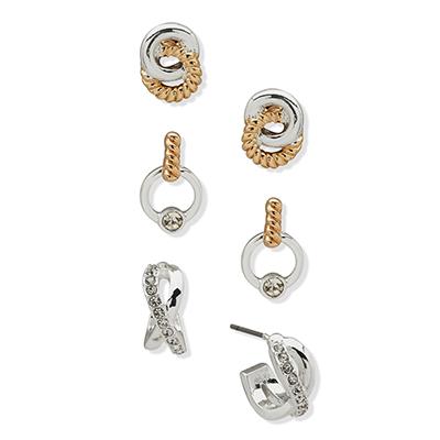 Gift Set Mujer Aros Anne Klein Cocoa Beach Dorado
