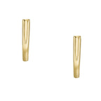 Aros Fossil Dorado Mujer