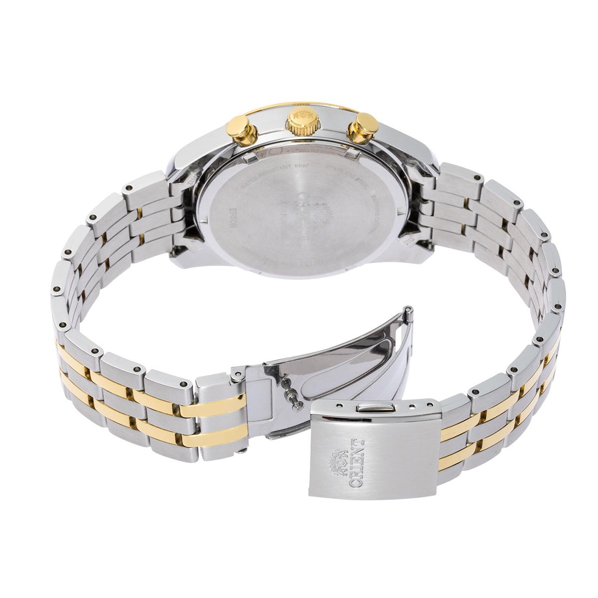 Reloj  Cronógrafo  Hombre Orient Plateado RA-TX0302S