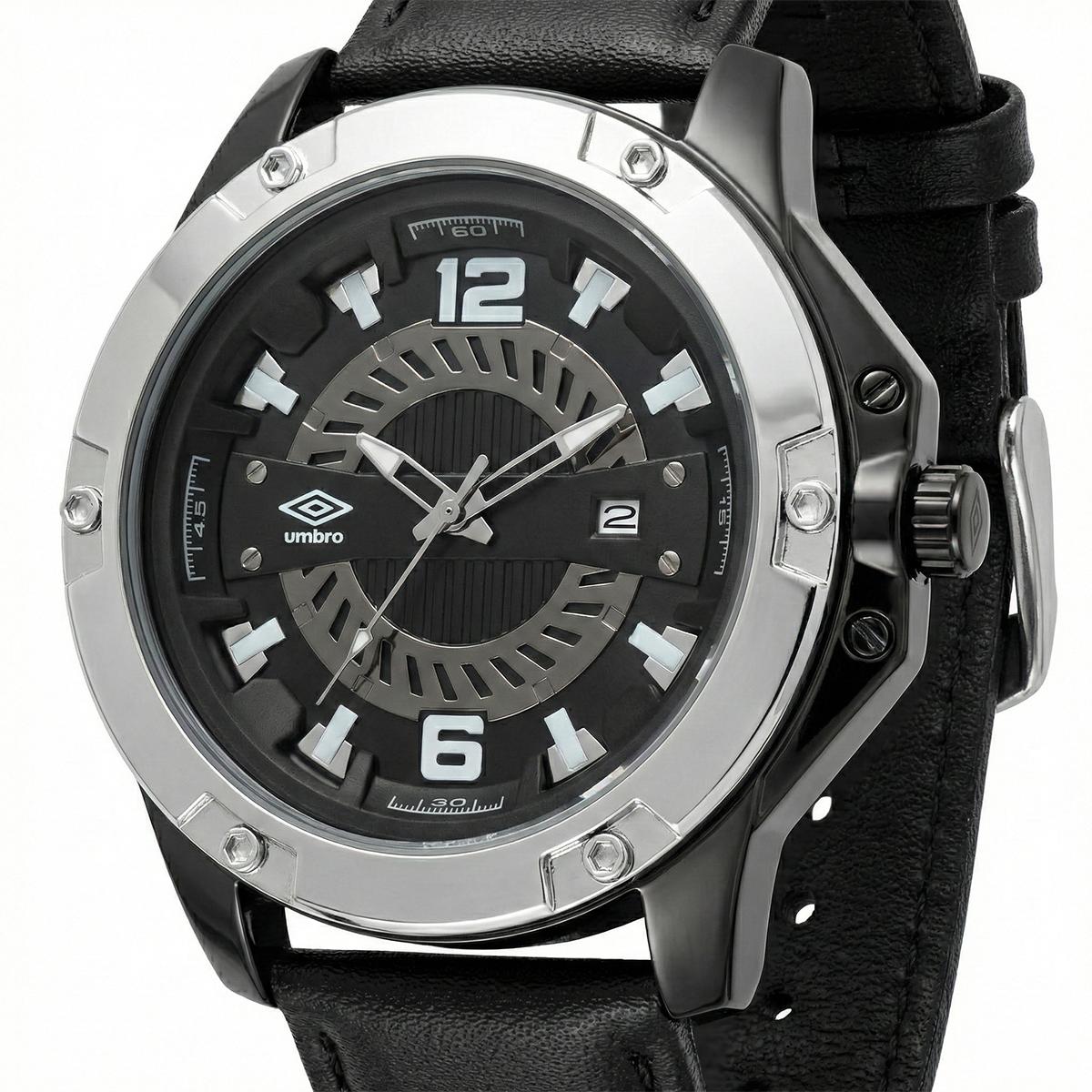 Reloj Análogo Hombre Umbro Plus Negro UMBP-1500-76