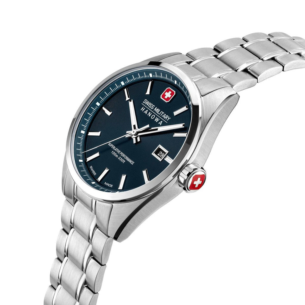 Reloj Análogo Hombre Swiss Military PIONEER Plat.