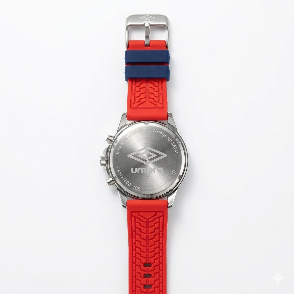 Reloj Análogo Hombre Umbro Plus Azul/Rojo UMBP-1500-106