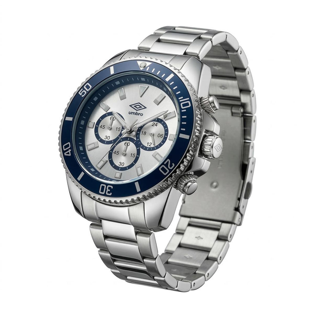 Reloj Análogo Hombre Umbro Plus Plateado UMBP-1500-104