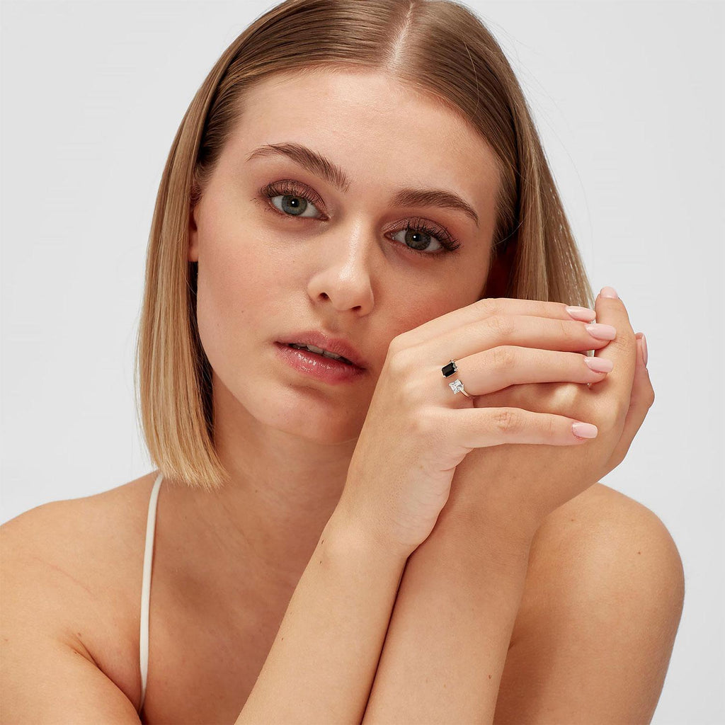 Anillo Brosway FMB10B Negro Mujer