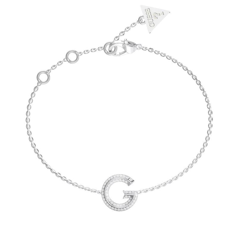Brazalete Femenino Guess Plateado Jubb05442Jwrhs