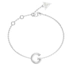 Brazalete Femenino Guess Plateado Jubb05442Jwrhs