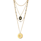 Collar Doble 19V69 Italia Dorado Mujer STNE580