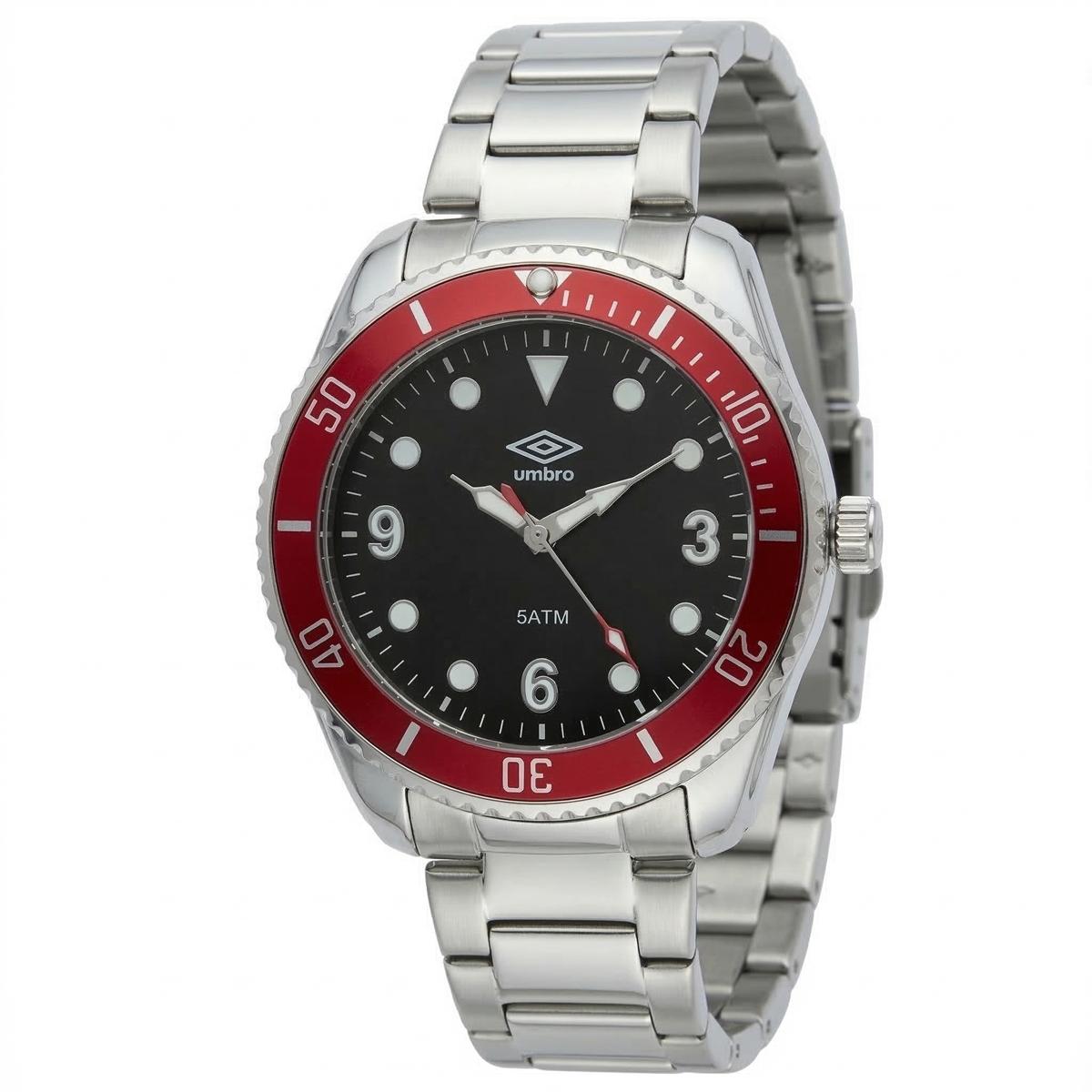Reloj Análogo Hombre Umbro Plus Plateado UMBP-1500-155