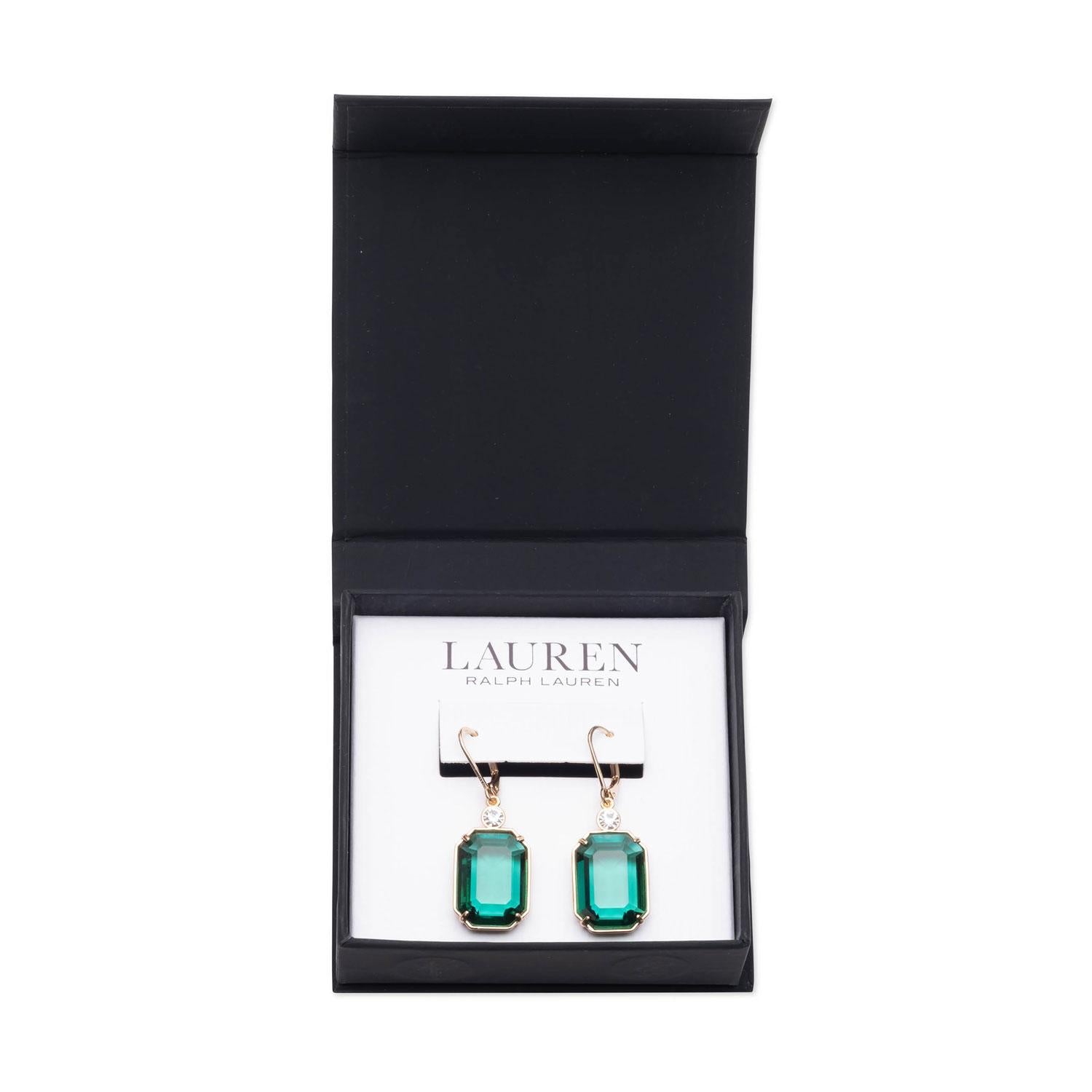 Aros Colgantes Ralph Lauren Verde Mujer 14G00672