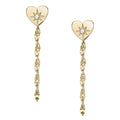 Aros Fossil Dorado Mujer