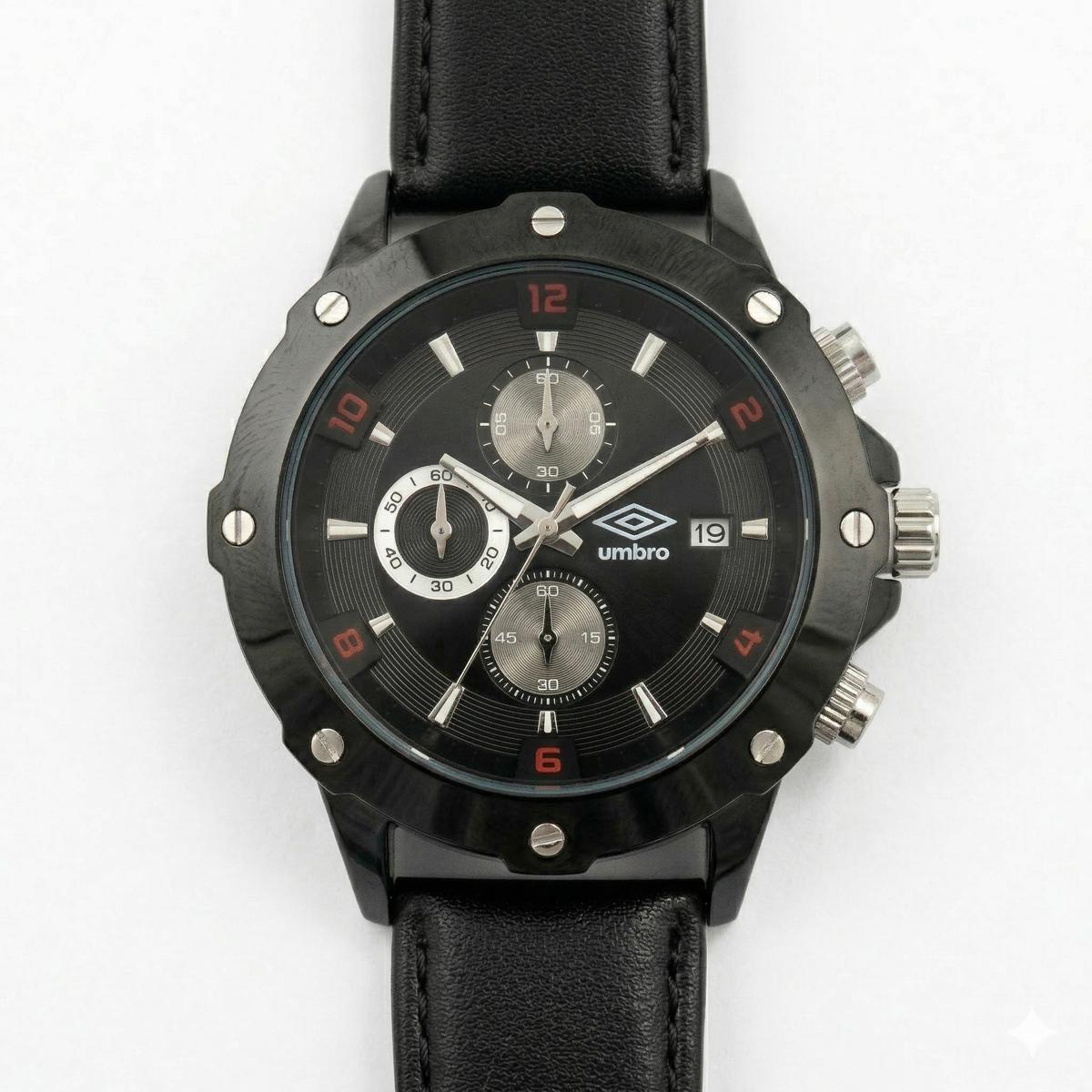 Reloj Análogo Hombre Umbro Plus Negro UMBP-1500-63
