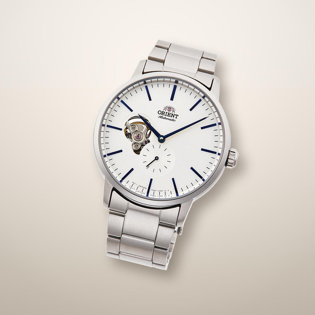 Reloj Análogo Hombre Orient Plateado RA-AR0102S