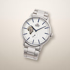 Reloj Análogo Hombre Orient Plateado RA-AR0102S