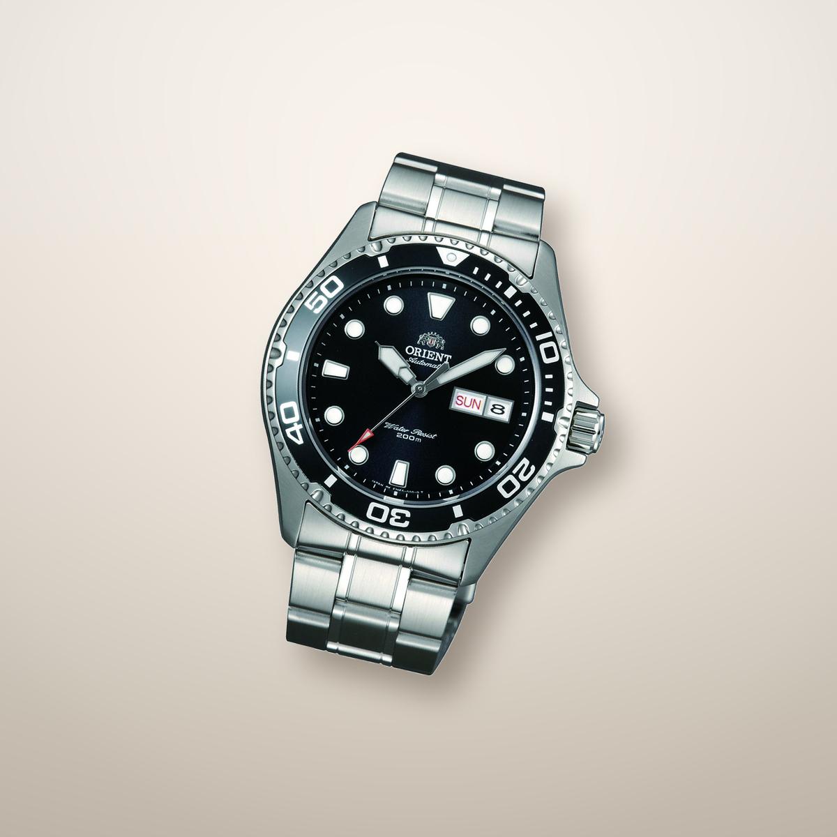 Reloj Buceo Hombre Orient Plateado TAA02004B