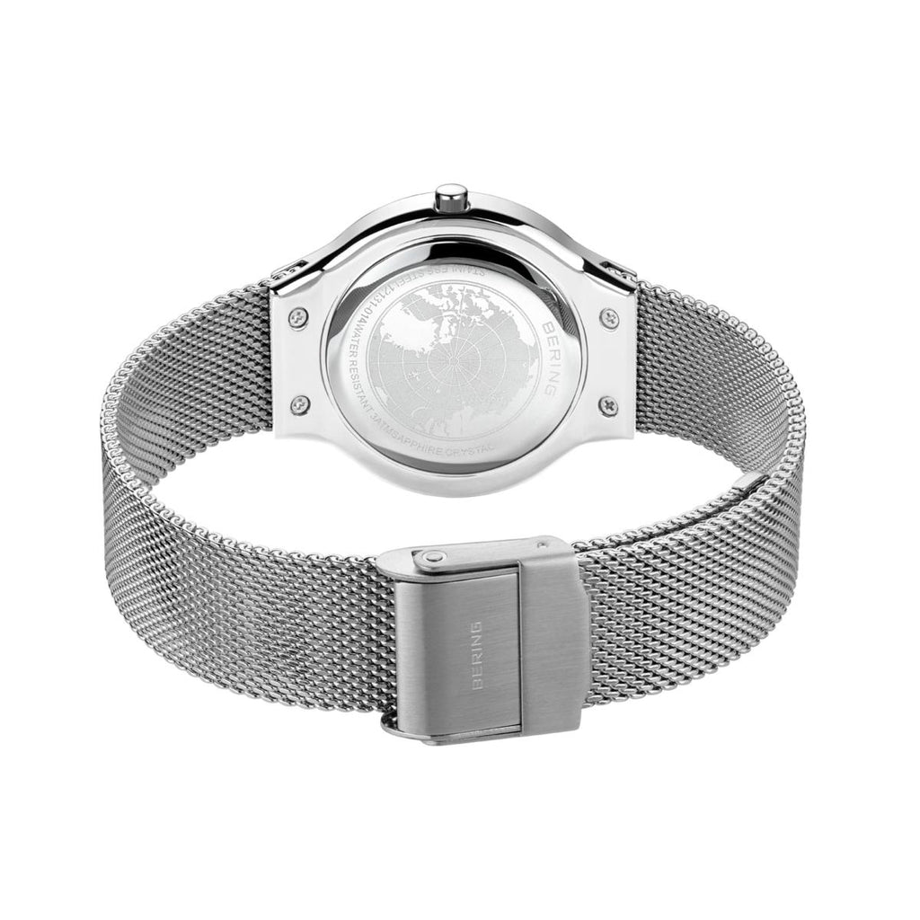 Set de reloj y pulsera Análogo Mujer Bering Plateado 12131-014-GWP
