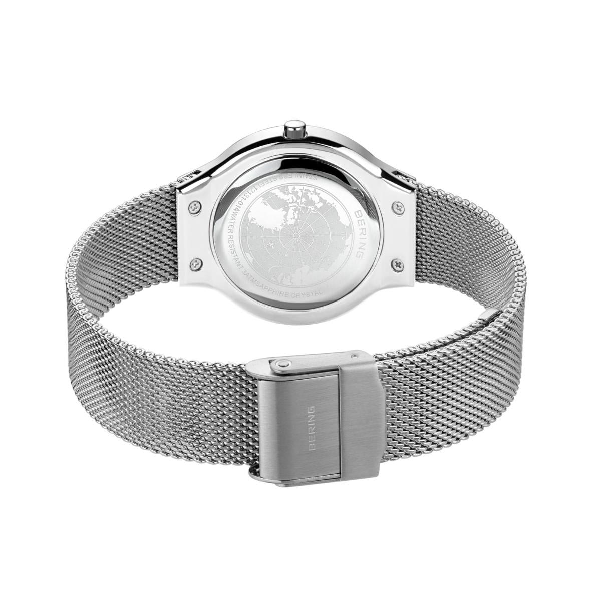 Set de reloj y pulsera Análogo Mujer Bering Plateado 12131-014-GWP