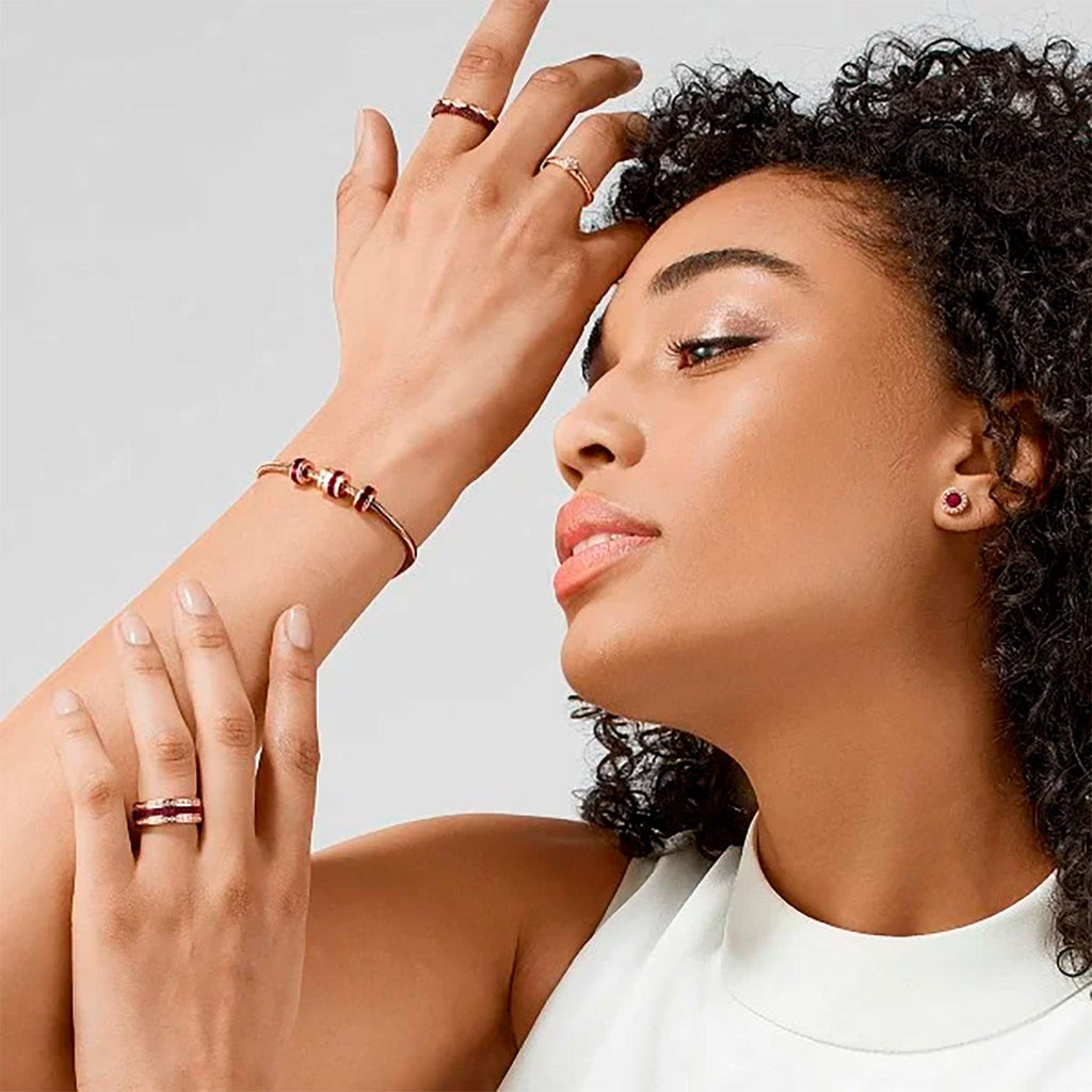 Aros Bering Purpura Mujer