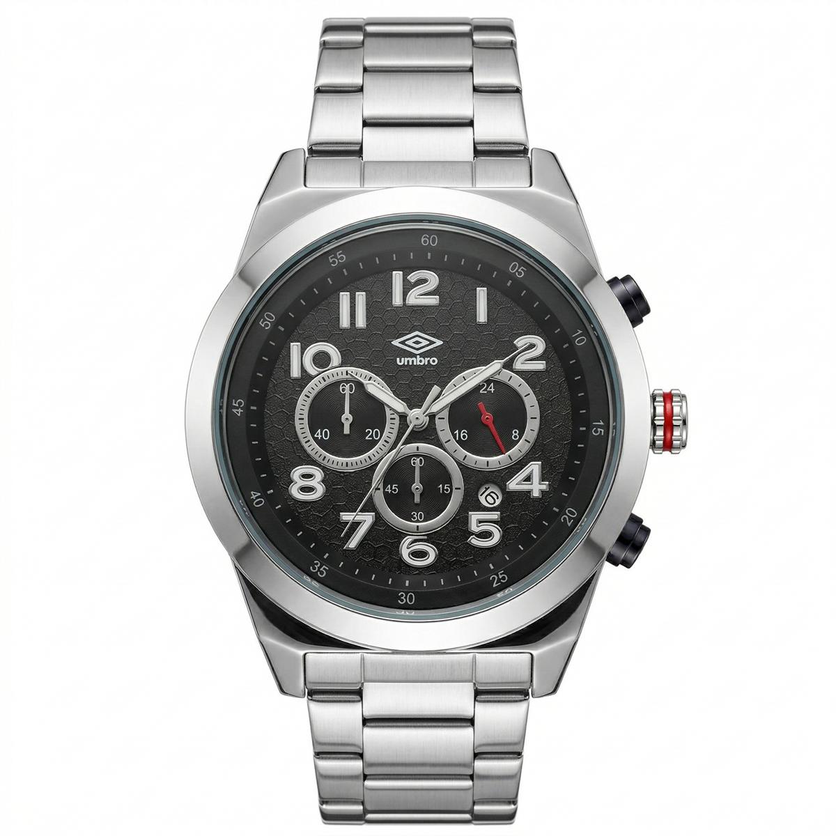 Reloj Análogo Hombre Umbro Plus Plateado UMBP-1500-122