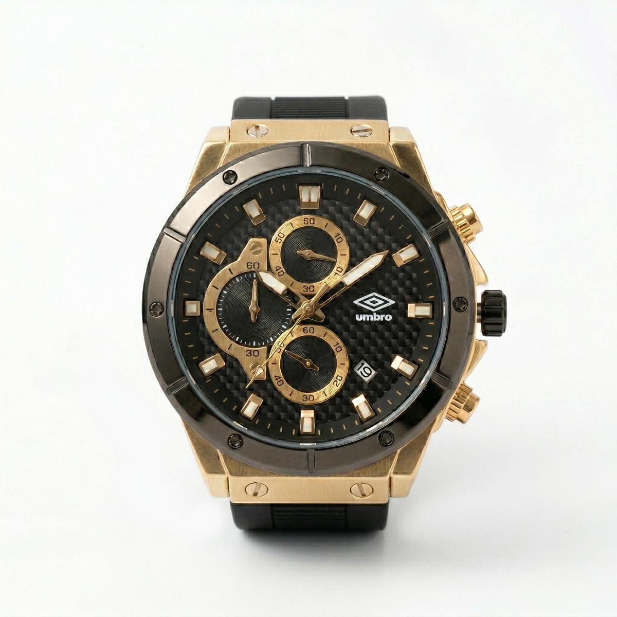 Reloj Análogo Hombre Umbro Plus Negro UMBP-1500-160