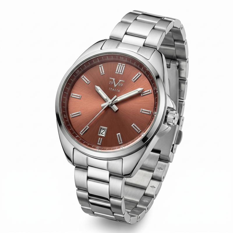 Reloj Análogo Femenino V1969 Plateado V1969-1000-209