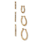 Set de Aros Mujer Anne Klein Básicos Dorado