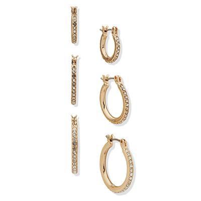 Set de Aros Mujer Anne Klein Básicos Dorado